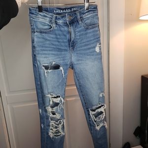 Totally Distressed Denim jeans